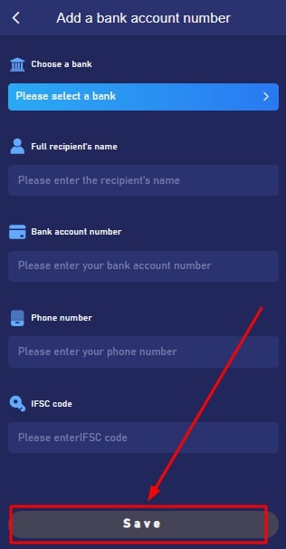 click Save or Add Account